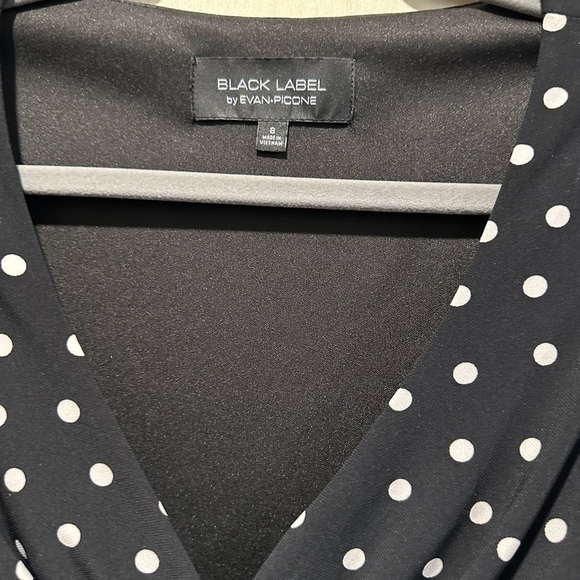Black Label by Evan-Picone Polka Dot Dress - Picture 1 of 4